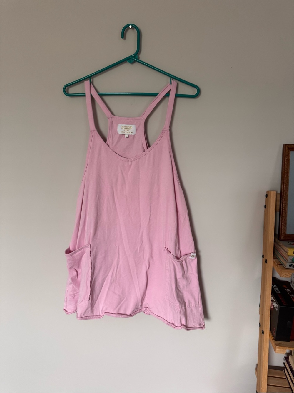 Simply Southern Light Pink Racerback dress with Side Pockets and Built in Shorts